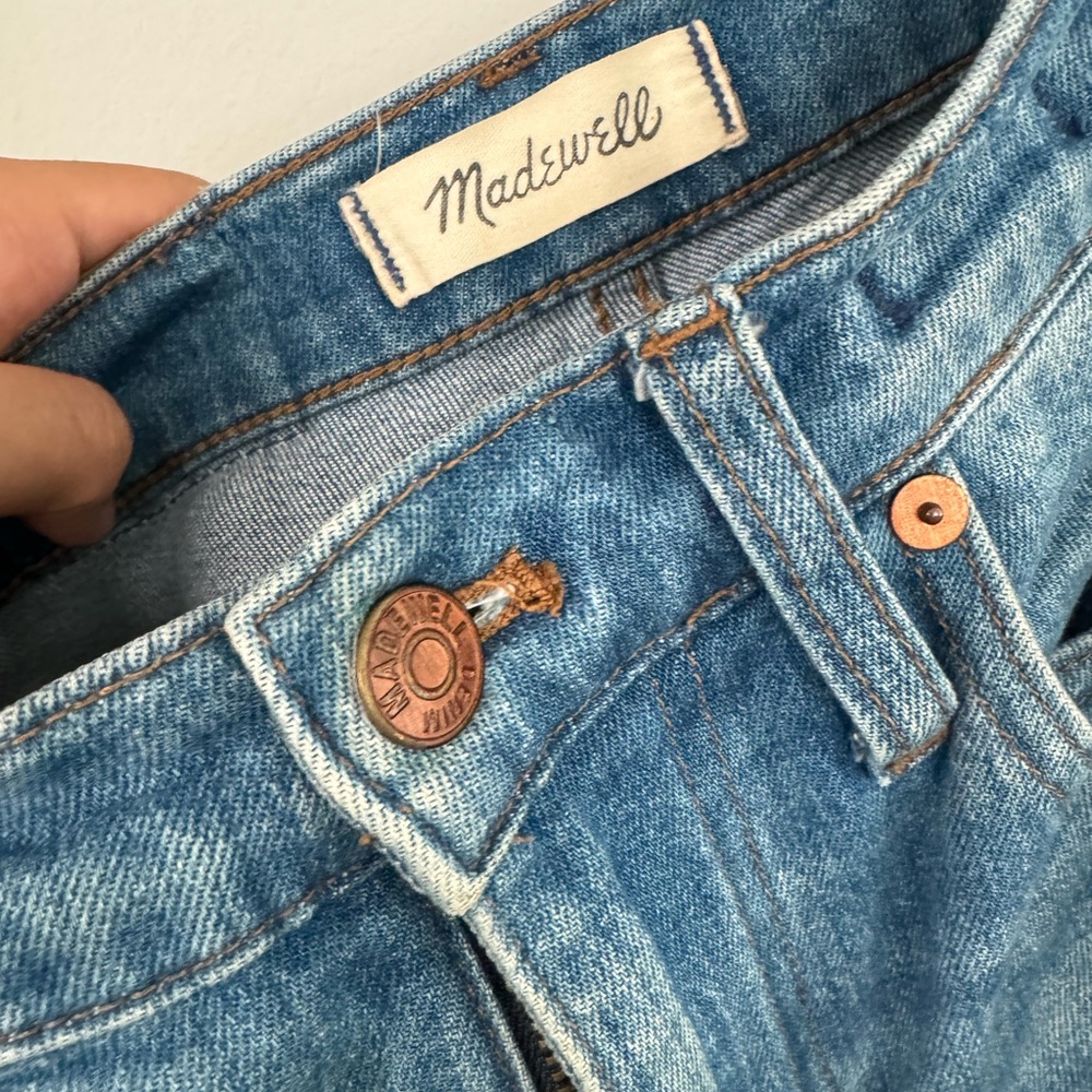 High rise boyfriend crop Madewell jeans in 23 size